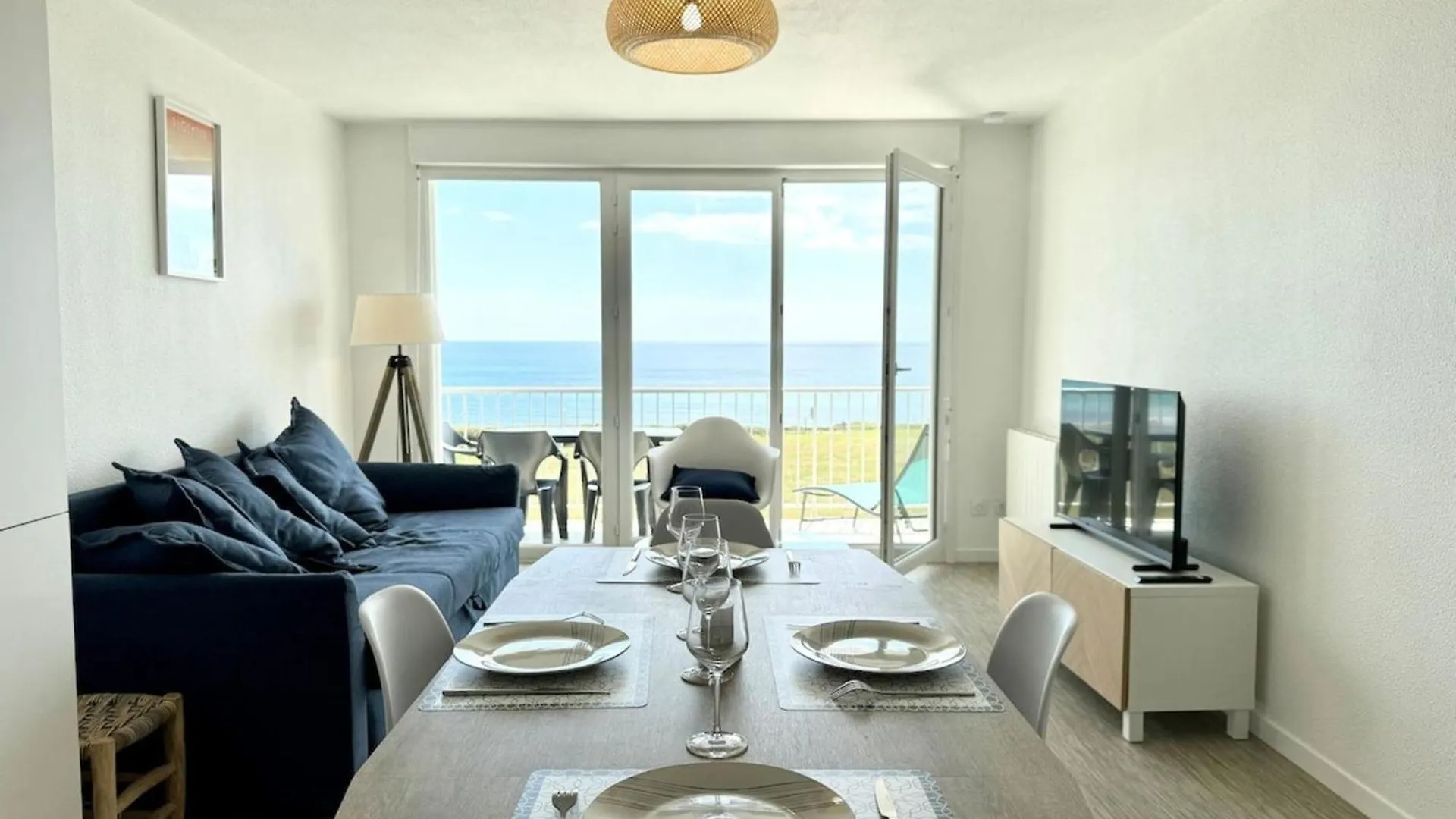 Sublime T2 Refait A Neuf - Vue Mer 180 - Piscine Guidel Apartment
